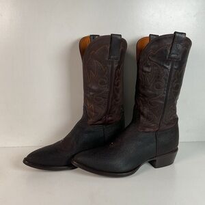 Alvies Rickshaw Sea Stingray Cowboy Boots | Exotic | Brown | Men’s 10.5 E